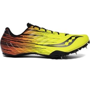 Saucony Spitfire 5 Track Shoes Men's Size 14 Spike Citron/Black S29055-5